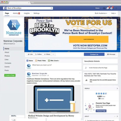 customized vote facebook cover