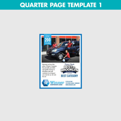 quarter page template option 1