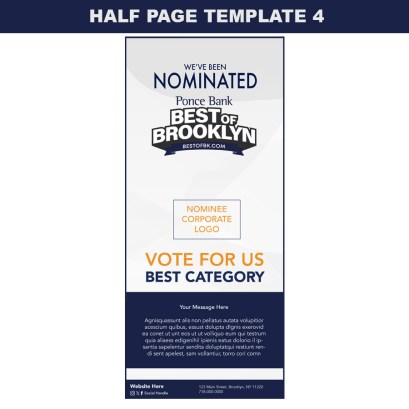 nominations half page template 4