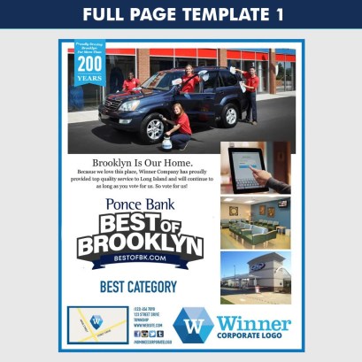 full page ad template 1